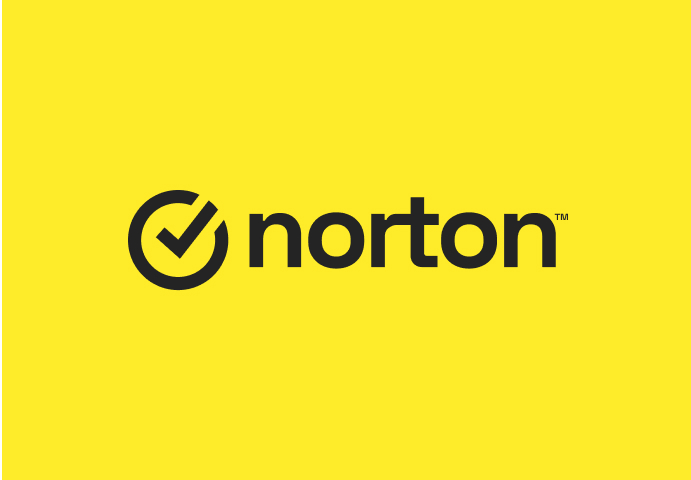 Logótipo amarelo do Norton.